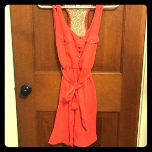 Coral dress